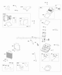 Cylinder Head Rocker Covers Oil Cooler Diagram and Parts List for 543577-0110-E1  Briggs and Stratton Engine
